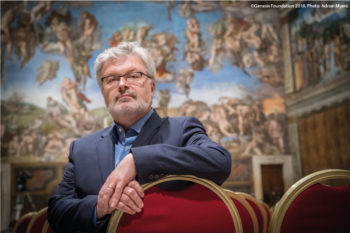 Sir James MacMillan in the Sistine Chapel