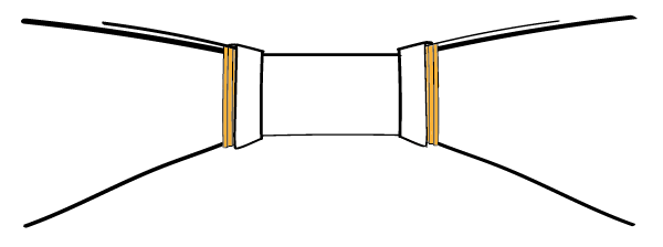 Acoustic curtains drapes extended - Sound reverberation increased
