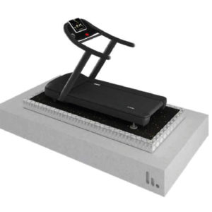 CDM Stravitec Treadbase - Tread base - treadmill isolator - gym - gym isolation - gym noise control - Vibration isolation - acoustic consultant - acoustic design - architectural acoustic design