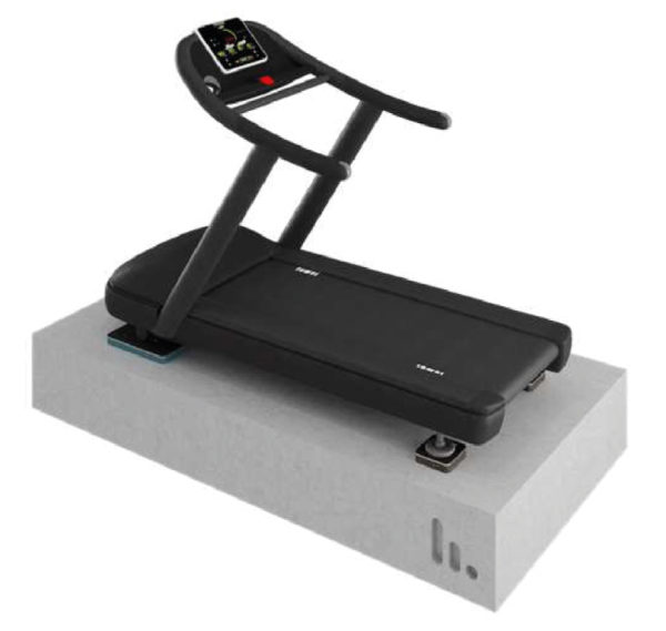 CDM Stravitec Treadpad - Treadmill pad - treadmill isolator - gym - gym isolation - gym noise control - Vibration isolation - acoustic consultant - acoustic design - architectural acoustic design
